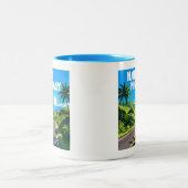 Tasse 2 Couleurs Hana Highway Maui Hawaii Paysage (Centre)