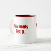 Tasse 2 Couleurs Hanches, bébé ! (Devant gauche)