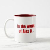 Tasse 2 Couleurs Hanches, bébé ! (Gauche)