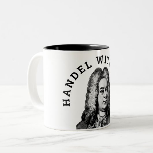 Tasse 2 Couleurs Handel avec soin (Devant gauche)
