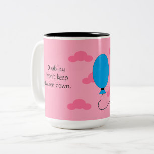Tasse 2 Couleurs Handicap et confiance : rose