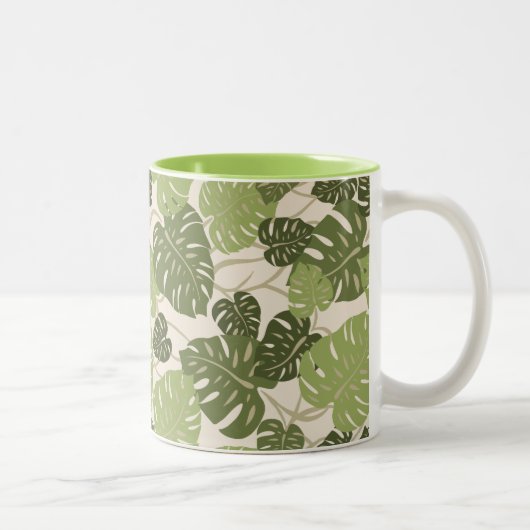 Tasse 2 Couleurs Hanger Cliff Hawaiian Monstera Leaf (Droit)