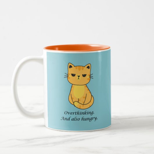 Tasse 2 Couleurs Hangry Cat (Gauche)