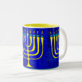 Tasse 2 Couleurs Hanoukka (Devant droit)