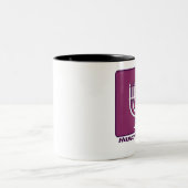Tasse 2 Couleurs Hanoukka heureux (Centre)