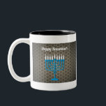 Tasse 2 Couleurs hanoukka noir heureux<br><div class="desc">"hanoukka heureuse noire",  "hanoukka menorah",  "hanoukka heureuse",  channuka,  channukah,  chanoukah,  chanoukka,  hannuka,  hannukah,  Hanoukka, </div>