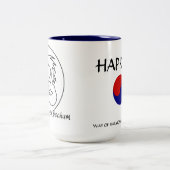 Tasse 2 Couleurs Hapkido (Centre)
