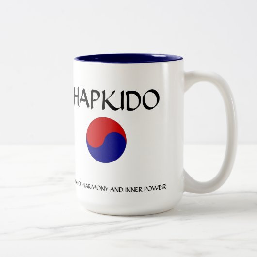 Tasse 2 Couleurs Hapkido (Droit)