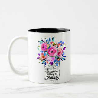 Tasse 2 Couleurs Happiness being Granna Full flower