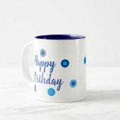Tasse 2 Couleurs Happy Birthday (Devant gauche)