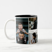 Tasse 2 Couleurs Happy Birthday Dad 8 Photo Collage Gift Keepsake (Gauche)