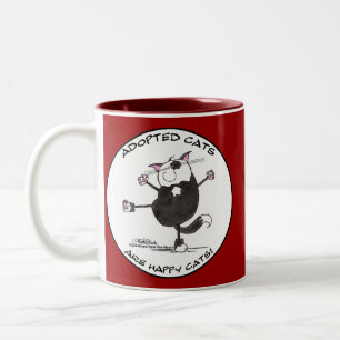 Tasse 2 Couleurs Happy Dance Cat