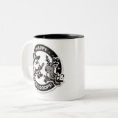 Tasse 2 Couleurs Happy Hallo-Oops! Santa Dressed as a Witch, Deer (Devant gauche)