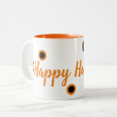 Tasse 2 Couleurs Happy Halloween (Devant gauche)
