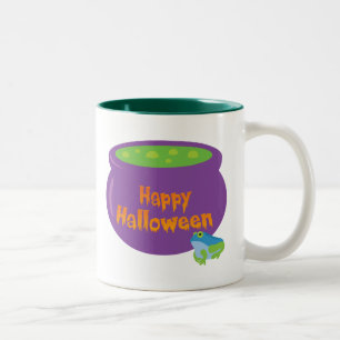 Tasse 2 Couleurs Happy Halloween Cauldron
