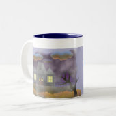 Tasse 2 Couleurs Happy Halloween - design 1 (Devant gauche)