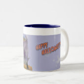 Tasse 2 Couleurs Happy Halloween - design 1 (Devant droit)