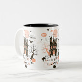 Tasse 2 Couleurs Happy Halloween House (Devant gauche)