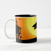 Tasse 2 Couleurs Happy Halloween Silhouette paysage (Gauche)