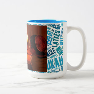 Tasse 2 Couleurs Happy Hanoukka Custom Photo Coffee Cup