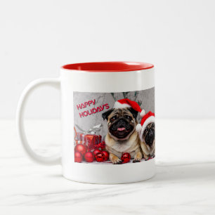 Tasse 2 Couleurs Happy Holiday's-Pet Dog Terrier Cute adorable