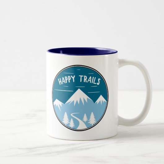 Tasse 2 Couleurs Happy Trails Randonnée (Droit)