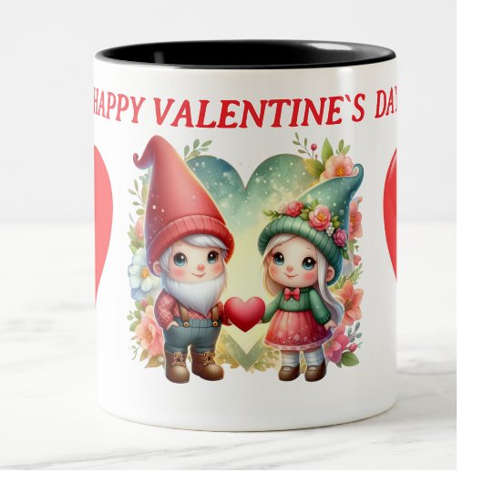 Tasse 2 Couleurs happy valentine gnome photo