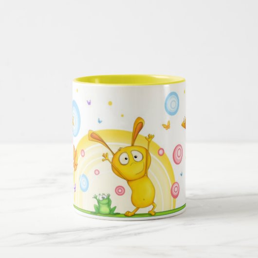 Tasse 2 Couleurs HappyOrangeMug (Centre)