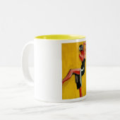 Tasse 2 Couleurs Harald Giersing, Dancer on Yellow Arrière - plan,  (Devant gauche)