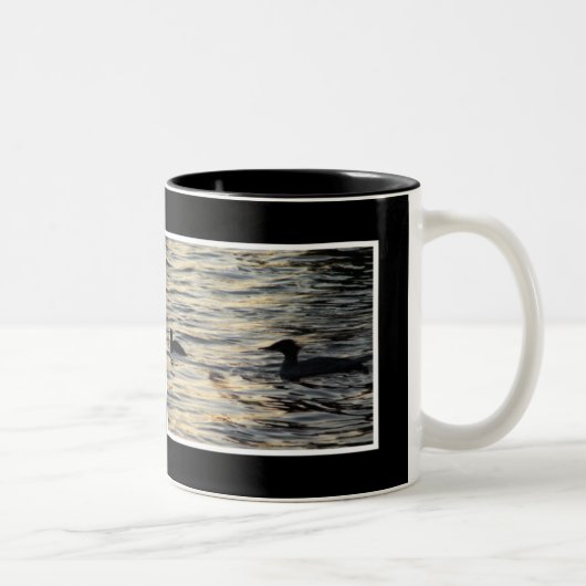 Tasse 2 Couleurs Harles de coucher du soleil (Droit)