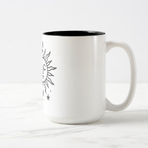 Tasse 2 Couleurs Harmonie Céleste du Soleil et de la Lune — Minimal