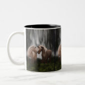 Tasse 2 Couleurs Harmonie des chevaux : Sérénité islandaise (Gauche)