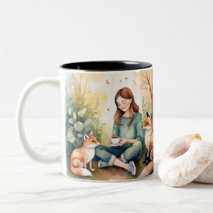 Tasse 2 Couleurs Harmonie Matinale — Le Style Fantaisiste de The Ki