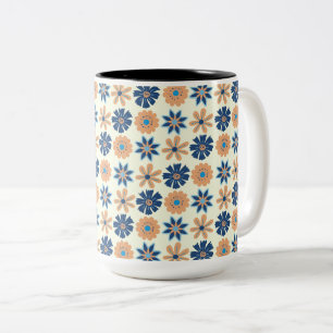 Tasse 2 Couleurs Harmonie vive Florale