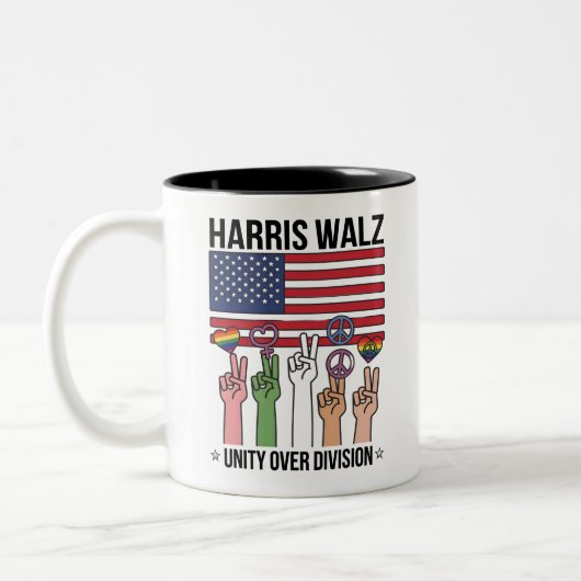 Tasse 2 Couleurs Harris Waltz 2024 Unité sur division (Gauche)