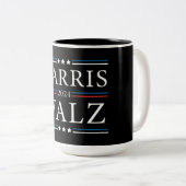 Tasse 2 Couleurs Harris Walz élections de 2024 (Devant droit)