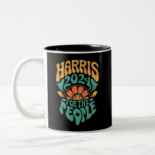 Tasse 2 Couleurs Harris Walz Président des élections de 2024 Kamala (Gauche)