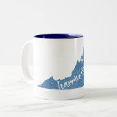 Tasse 2 Couleurs Harrisonburg Virginie Grain (Devant gauche)