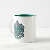 Tasse 2 Couleurs Harry Potter | Blason de Serpentard Vert (Devant gauche)