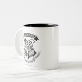 Tasse 2 Couleurs Harry Potter | Blason Rétro de Poudlard (Devant gauche)