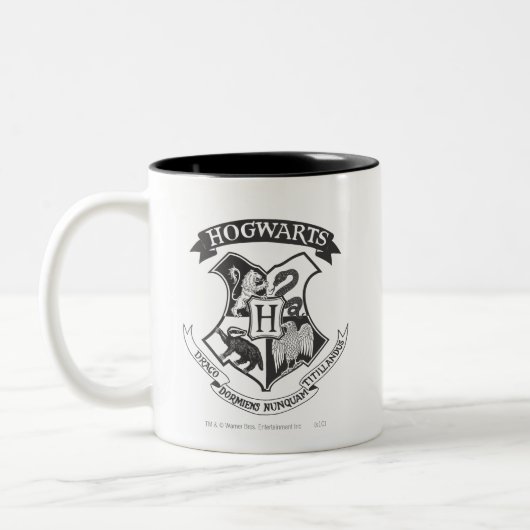 Tasse 2 Couleurs Harry Potter | Blason Rétro de Poudlard (Gauche)