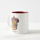 Tasse 2 Couleurs Harry Potter personnalisé | Gryffindor House Crest (Devant gauche)