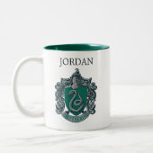 Tasse 2 Couleurs Harry Potter | Slytherin Crest | Ajouter Votre Nom (Gauche)