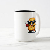 Tasse 2 Couleurs Hash Brown Dansant (Devant droit)