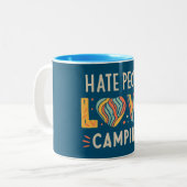 Tasse 2 Couleurs Hate People Love Camping (Devant gauche)