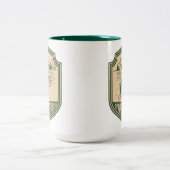 Tasse 2 Couleurs Haut du Wisconsin Nord Badge de pêche (Centre)