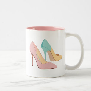 Tasse 2 Couleurs Haut talons couleur pastel pour vous FILLE