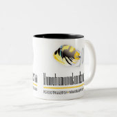 Tasse 2 Couleurs Hawaï assouvissent des poissons - (Devant droit)