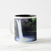 Tasse 2 Couleurs Hawaï, Big Island, Hilo, Rainbow Falls, Lush (Devant gauche)
