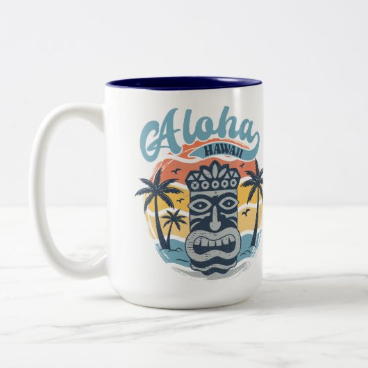 Tasse 2 Couleurs Hawaii (Gauche)